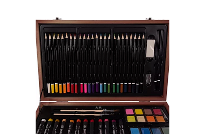 Sada na maľovanie v drevenej schránke – 130 položiek