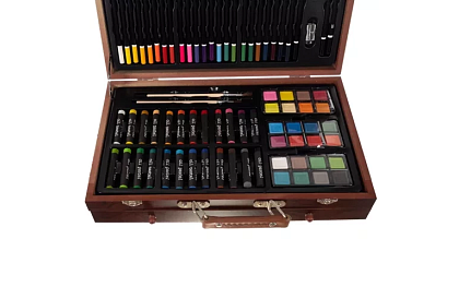 Sada na maľovanie v drevenej schránke – 130 položiek