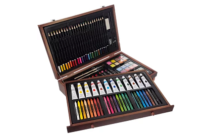 Sada na maľovanie v drevenej schránke – 130 položiek