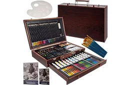 Sada na maľovanie v drevenej schránke – 130 položiek