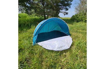 Samorozkládací plážový stan pre 3 osoby – 200 × 120 × 110 cm