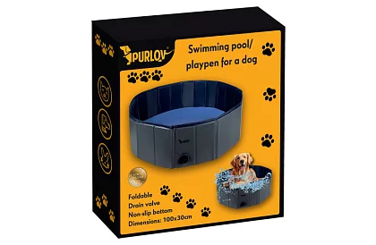 Skladací bazén pre psa - 100 x 30 cm