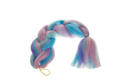 Syntetické ombre copy na vlasy fialovo modré