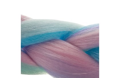 Syntetické ombre copy na vlasy fialovo modré