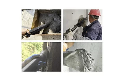 Ručná pumpa na stavebné hmoty + 4 trysky