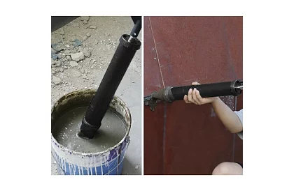 Ručná pumpa na stavebné hmoty + 4 trysky