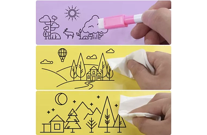 Popisovacie fixy stierateľné - sada 16 ks