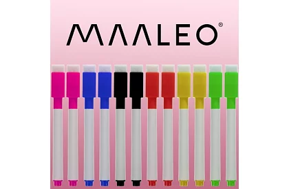 Mazateľné popisovače - 12 ks - 6 farieb