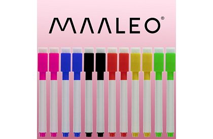 Mazateľné popisovače - 12 ks - 6 farieb