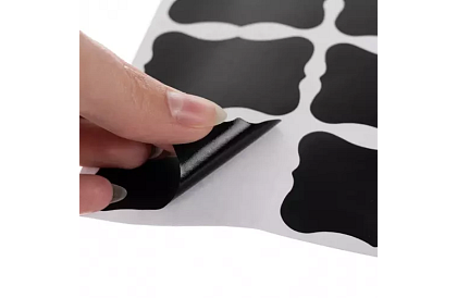 Samolepiace etikety 5 x 3,5 cm - čierne - 24 ks