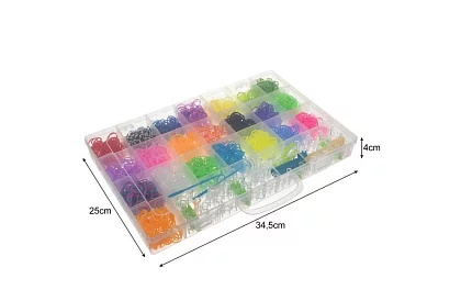 Gumičky na výrobu náramkov XXL sada + tkáčsky stav