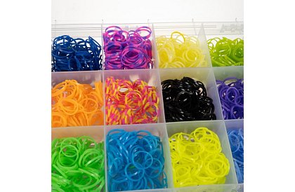 Gumičky na výrobu náramkov XXL sada + tkáčsky stav