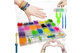 Gumičky na výrobu náramkov XXL sada + tkáčsky stav