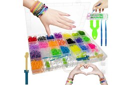 Gumičky na výrobu náramkov XXL sada + tkáčsky stav