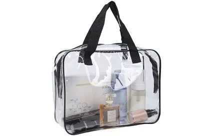 Priehľadné kozmetické taštičky – sada 3 kusov