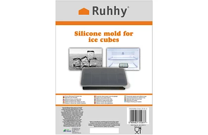Silikónová forma na ľad s viečkom – ľadník na 15 kociek ľadu