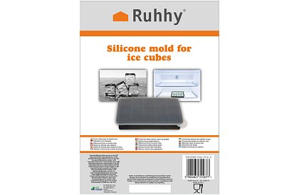 Silikónová forma na ľad s viečkom – ľadník na 15 kociek ľadu