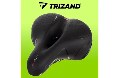 Cyklistické sedlo ACTIVE s vetraním a vodotesným poťahom