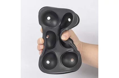 2 silikónové formy na ľad - gule a kocky XXL