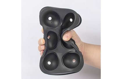 2 silikónové formy na ľad - gule a kocky XXL