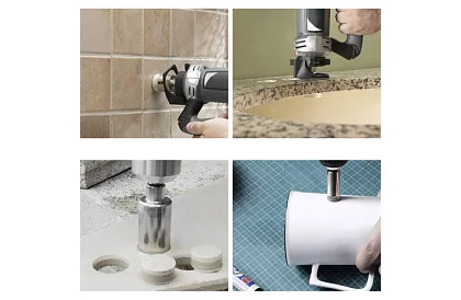 Diamantové vyvŕtavače - sada 10 veľkostí