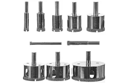 Diamantové vyvŕtavače - sada 10 veľkostí