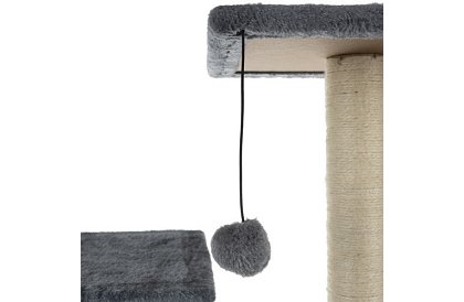 Šedé škrabadlo pre mačky - 71 x 44 x 34 cm