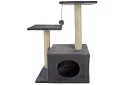 Šedé škrabadlo pre mačky - 71 x 44 x 34 cm