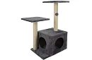 Šedé škrabadlo pre mačky - 71 x 44 x 34 cm