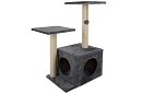 Šedé škrabadlo pre mačky - 71 x 44 x 34 cm