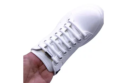Elastické šnúrky do topánok - bez zaväzovania - biele