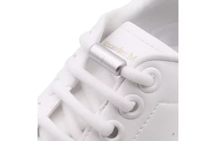 Elastické šnúrky do topánok - bez zaväzovania - biele