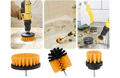Sada štetcov na vŕtačku – čistenie a leštenie – 22 ks
