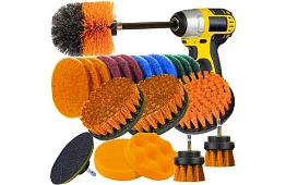 Sada štetcov na vŕtačku – čistenie a leštenie – 22 ks