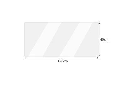 Transparentná ochrana - mäkké sklo 120x60 cm