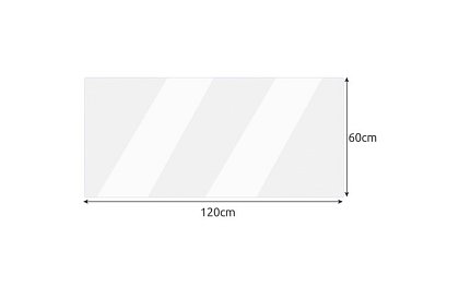 Transparentná ochrana - mäkké sklo 120x60 cm