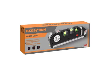 Laserová vodováha s navíjacou metrom – 250 cm