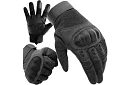Taktické dotykové rukavice - veľkosť XL - čierne