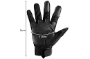 Taktické dotykové rukavice - veľkosť XL - čierne