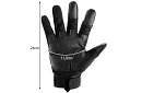 Taktické dotykové rukavice - veľkosť XL - čierne