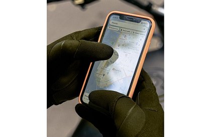 Taktické dotykové rukavice - veľkosť L - khaki