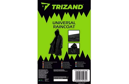 Silná čierna oversize pláštenka