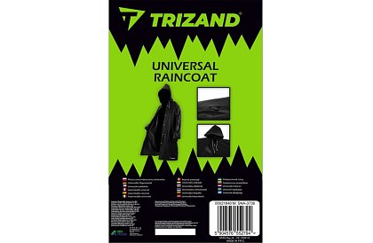 Silná čierna oversize pláštenka