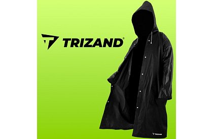 Silná čierna oversize pláštenka