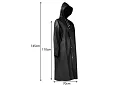 Silná čierna oversize pláštenka