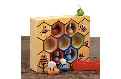 Chyť včelku – drevená edukačná hra