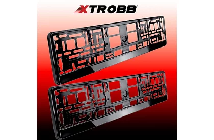 Rámček pod SPZ – čierny – 2 kusy