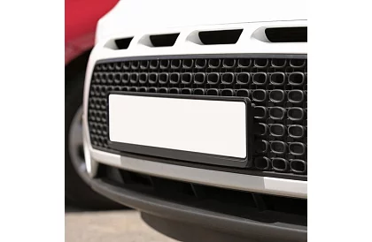 Rámček pod SPZ – čierny – 2 kusy