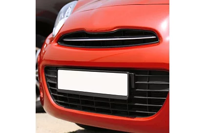 Rámček pod SPZ – čierny – 2 kusy