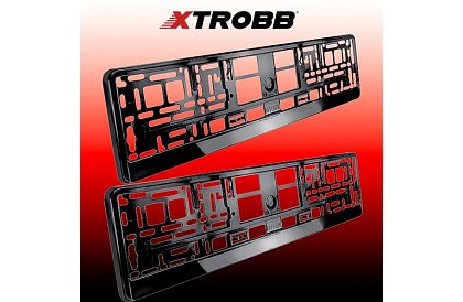 Rámček pod SPZ – čierny – 2 kusy